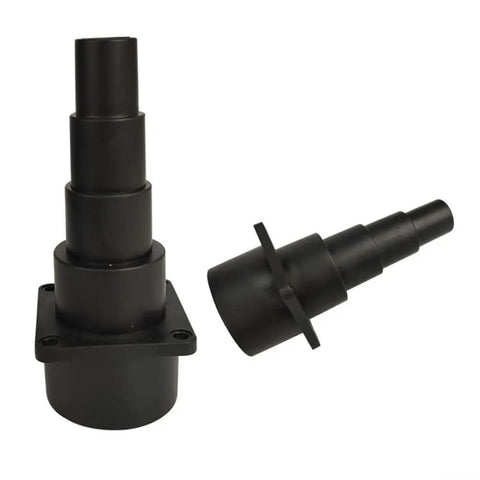 Shop Vac Adapter Step Reducer For Wet Dry Vacs, soft plastic, fits 2 1/2 inch hose to smaller sizes, multi-step design.