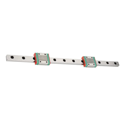 Compact Linear Guide Rail Kit 300mm With Two MGN12B Slide Blocks For Precise Motion In Small Shop Automation Projects, 12mm wide rail