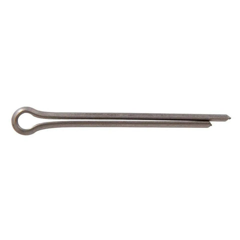 Stainless Steel Cotter Pin One Eighth Inch By Two Inch Heavy Duty Fastener For Secure Mechanical Assembly Easy To Install With Pliers.