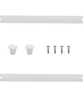 White Drawer Slides Heavy Duty Plastic and Metal Rails for Office Files and Dresser Stable Support No Fuss Easy Glide Smooth Operation Conceals Hardware Modern Cabinet and Furniture Upgrade, white mounting rails with screws