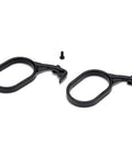 Fuel Tank Lid Pull For 8 2.0 RTR And 8X Gas RC Cars And Trucks Replacement Part LOSB5004 in black shown with screws