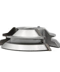 Beefy Lock Miter Shaper Cutter For Stock One Half To Seven Eighths Inch Thick, CNC Machined Body in side angle view