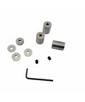 Components of 36 Pc Round Space Block Set Made From Hardened Steel Gage Blocks For Machining And Setup Imperial Measurements With M6 Threads