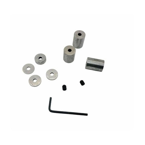 Components of 36 Pc Round Space Block Set Made From Hardened Steel Gage Blocks For Machining And Setup Imperial Measurements With M6 Threads