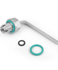 Oversize Piggyback Oil Drain Plug Fits M14.1 Self Tapping Stainless Steel Thread Repair Kit With Sealing O Ring To Stop Leaks And Save You Time, with O-rings and tool