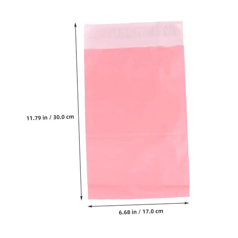 Pink Waterproof Mailing Bags 17x30cm 100 Pack Thickened Self Sealing Mailers For Small Packages Sturdy Parcel Packaging