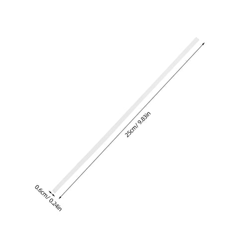 10 Pcs Car Bumper Welding Rods for Quick Bumper Repairs, white PP rods with dimensions 25cm x 0.6cm for vehicle bumpers