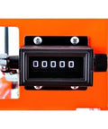 Heavy Duty Spoked Measuring Wheel With Spot On diameter display showing precision measurement readings up to 99999 ft.