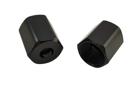 Replacement Cut-Out Tool Collet Nut 2 Pack Fits Models 48-68-0060 2627-20 48-66-0320 48-66-0325 Black Height 0.748 Inches