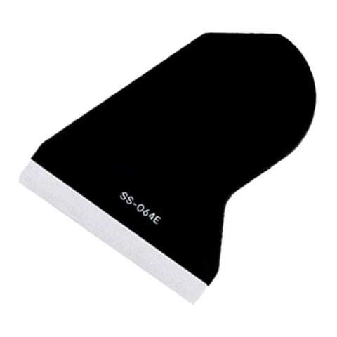 Badass Silicone Screen Protector Scraper For Phone Tablet Laptop Film Application Smooth Glide Anti Scratch Applicator With Comfort Grip, black with white edge.