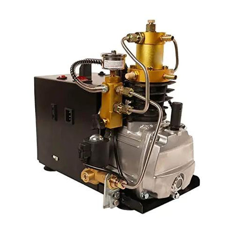 Hella Tough Electric Submersible Pump High Pressure Air Inflator And Liquid Transfer System 4500 Psi 220V with robust gear technology.