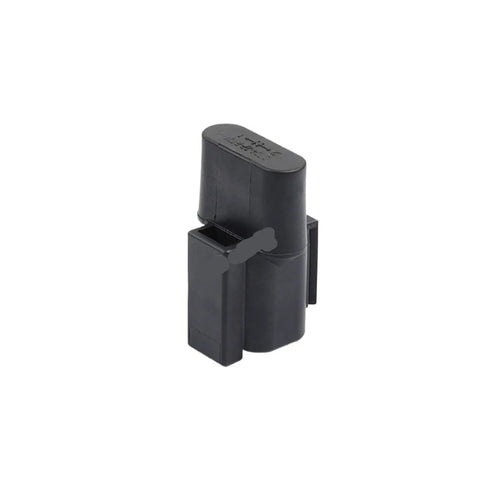 4 Pin Automotive Wiring Harness Connector With Diode, DT04-2P Style Male Connector, side view, weatherproof, black material