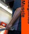 Kroil Penetrant Silikroil aerosol can with orange label held by a mechanic.