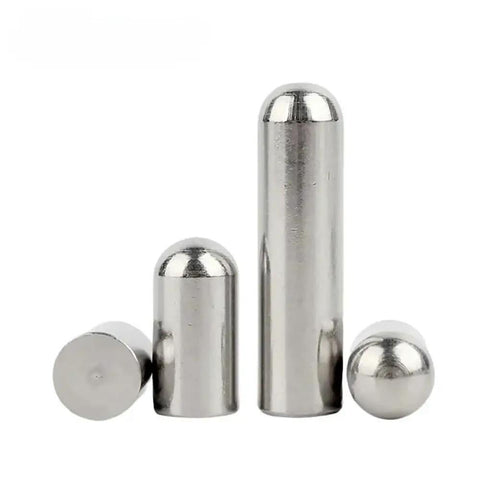 Super Heavy Duty Positioning Shelf Locating Pins Made Of 304 Stainless Steel, Rust Proof Round Head Pegs, various sizes displayed.