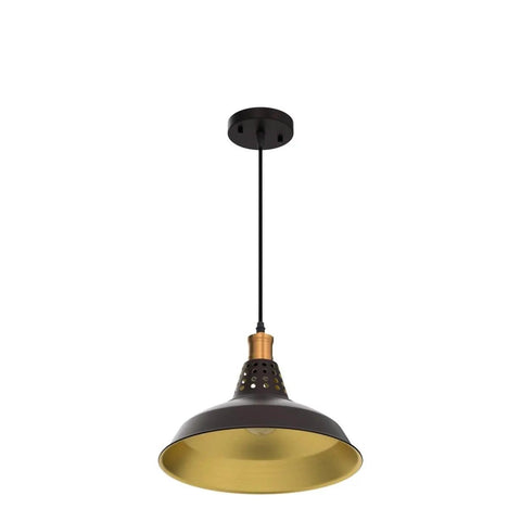 Dope Matte Black Farmhouse Pendant Lights Kit For Kitchen Island Vintage Industrial Barn Style Hanging Bar Lights With Oil Rubbed Bronze Accents Adjustable Cord Soft Glow 12 Inch Pendant Lamps 2 Pack