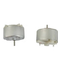 Two Pack Small DC Micro Motors 3.0V To 12V Range, 6V Nominal, 2700RPM, metal body, 32x19mm, 12560 Mini DC Motors for projects