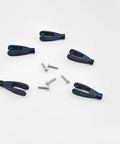 Five Pack RC Airplane Servo Linkage Rod Clevis Coupler U Shaped Nylon Clamp With Screws For 2mm Rod For RC Plane Helicopter DIY Model Aircraft Pushrod Connecting Part Black