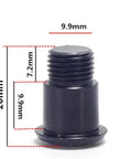 Heavy Duty Steel Rear Derailleur Screws And Fixing Bolts with measurements shown for precise fit and reliable wheel attachment.
