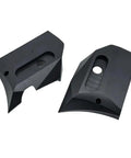 Front Plug Shell For Kugoo Kirin G3 Electric Scooter Replacement Part Black Plastic Style B shown in two pieces