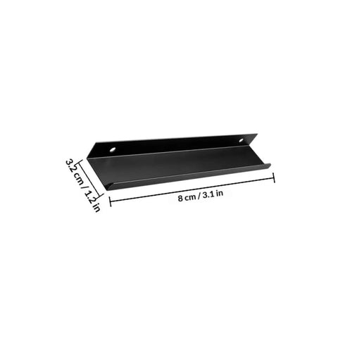 4 Pack Matte Black Hidden Pull Handles 80mm For Cabinets Drawers Wardrobes Cupboards Modern Kitchen And Closet Hardware Accessories