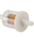 Close-up of a Three Pack 40 Micron Inline Fuel Filter For Briggs Stratton Lawn Mower Engines 12 HP To 35 HP Replace 49019 7001