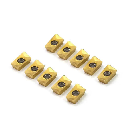 Carbide Inserts APKT11T308 For Face Milling And End Milling APKT Style Inserts Workhorse With 0.256 Inch Width 0.142 Inch Thickness Radius