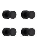 Killer Modern Wall Hooks Plus Dang Sturdy Towel Bars For Bathroom Or Kitchen Crafted From 304 Stainless Steel Rustproof Coat And Key Holder Hardware Set Of Four in matte black finish.