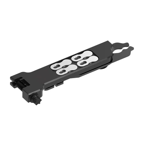 All In One Bike Chain Tool With Quick Link Pliers, Chain Breaker, Magnetic Link Storage, aluminum multi tool side view
