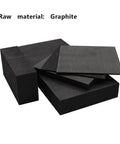 Graphite Square Block For Electrolysis And Heater Parts Electrode Plate With Plasticity 7 By 50 By 100 Mm Durable Flexible