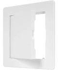 Top Shelf No Sweat Drywall Access Panel For Quick Bathroom Service And Utility Maintenance Covers Plumbing Electrical And Alarm Lines Rock Solid recessed design, white 4x4 inch drywall hatch.