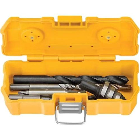 Open yellow case with 15-piece carbide-tipped bits for Impact Driver Bit Set With Magnetic Tough Case, 15-Piece Carbide Tipped Bits.