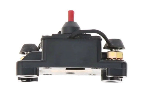Front view of Type III 150A Flush Mount Circuit Breaker With Waterproof Sealed Housing Built For Boats And Trucks Ready To Roll Ignition Protected SAE J1171 Compliant 1 Piece Heavy Duty High Amperage.