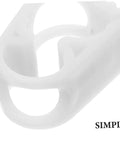 Close-up of a white plastic clamp from Twenty Pack Flow Control Hose Clamps For Plastic Tubing Perfect For Lab Work For Aquarium Maintenance Garden Irrigation Home Brew Or DIY Projects And More