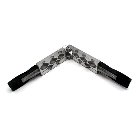Egg Sinker Mold Kit For DIY Bank Fishing 1oz 2oz 3oz 4oz 5oz With Five Cavities showing open mold