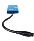 Gooseneck Ultrasonic Leak Detector Kit With VPE GN, 0 Hz To 4 kHz Natural Sound, 10 Element Bar Graph, Includes Headset, Battery, Hard Case, And Waveguide For Easy Pro Grade Leak Diagnosis with blue gooseneck probe