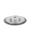 25 Tooth Roller Chain Drive Sprocket For 25H Chains With 50 Teeth And Quarter Inch Pitch No Set Screw Holes Beefed-Up From 45 Steel With 10 To 12 Millimeter Bore