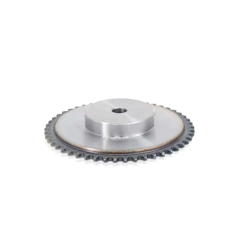 25 Tooth Roller Chain Drive Sprocket For 25H Chains With 50 Teeth And Quarter Inch Pitch No Set Screw Holes Beefed-Up From 45 Steel With 10 To 12 Millimeter Bore