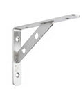 Heavy Duty Stainless Steel Shelf Bracket For Quick Mount Storage In Kitchen And Bath Installs In A Snap On Studs Or Solid Walls Silver Finish