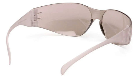 Budget Lightweight Frameless Safety Glasses With Integrated Nosepiece, Anti Scratch Lenses, ANSI Z87.1 High Velocity Impact, side view