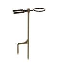Image of Must Have Portable Archer Ground Stake with 360 Degree Rotating Fork and Arrow Ring for target practice and field hunting.