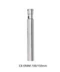 Heavy Duty C8 ER8 CNC Collet Chuck For Mills And Lathes showing a sleek steel design, 100/150mm length for precision tool usage.