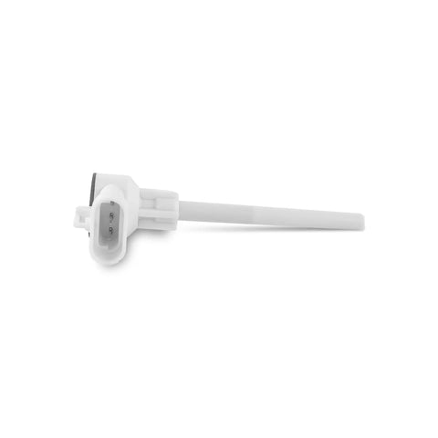 Engine Coolant Level Sensor for Peterbilt 579 and Kenworth T680 T880 Trucks, side view of white sensor with connector head.