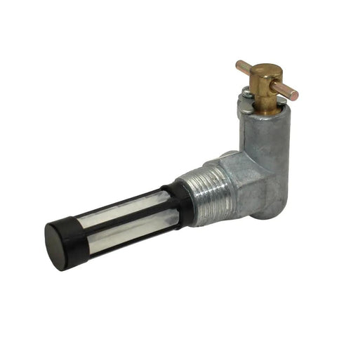 Ford Tractor Fuel Tap Shut Off Valve Fits 2600 3600 4100 4600 5600 6600 7600 Heavy Duty Gas Tank Valve With One Half Inch Fuel Line And Seven Eighths Inch Thread BSPT Male Inlet UNF Female Outlet brass tractor fuel shut-off valve with filter screen