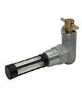 Ford Tractor Fuel Tap Shut Off Valve For 2600 3600 4100 4600 5600 6600 7600 Seven Eighths Inch 14 Pitch Fuel Line One Half Inch BSPT Inlet One Half Inch UNF Outlet Replacement Part, metal valve