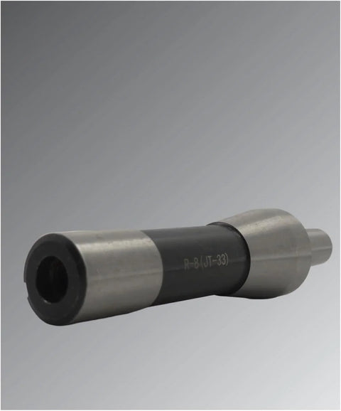 MachEl R8 to JT-33 taper arbor adapter sleeve, 7/16 inch, hardened steel, precision machined