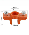 Top Tier Glue Applicator Tool For Woodworking Edge Banding built with razor sharp nozzle tips, orange plastic tool with adjustable fittings.