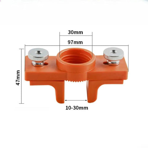 Top Tier Glue Applicator Tool For Woodworking Edge Banding built with razor sharp nozzle tips, orange plastic tool with adjustable fittings.