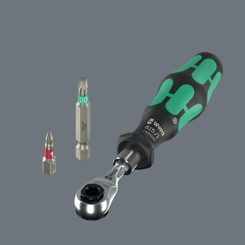 Tool Check Modular 1 21 Piece Screwdriving Set Ultra Compact Pro Grade Versatile Kit With One Quarter Inch Ratchet with two bits