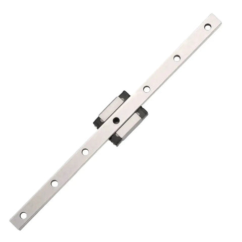 Top Shelf Linear Motion Guide Rail Kit Featuring Black Roller Carriage Block for smooth travel in DIY CNC projects.