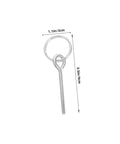 Close-up of single needle ring tent pole connector from 10 Pack Tent Pole Connectors With Single Needle Ring For Quick Setup And Takedown
